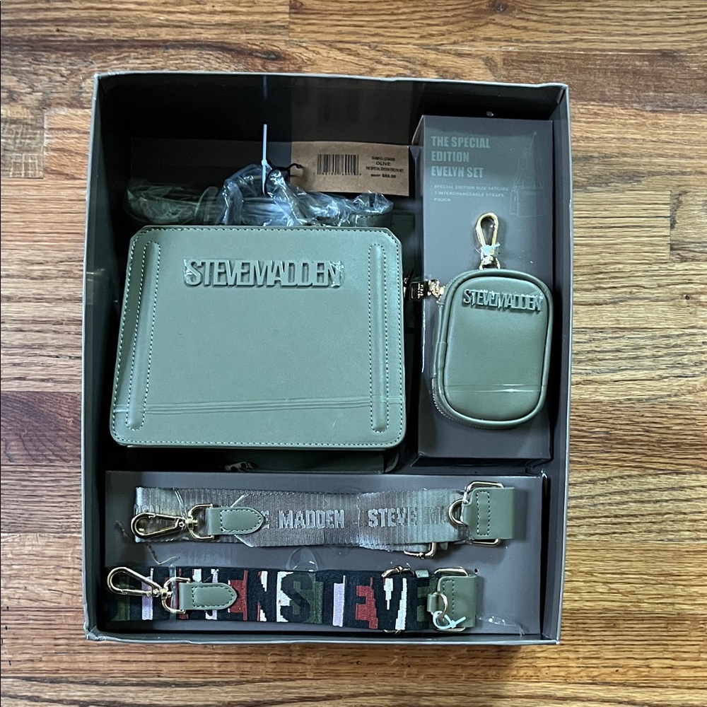 Steve Madden Olive Bag and Accessory Collection